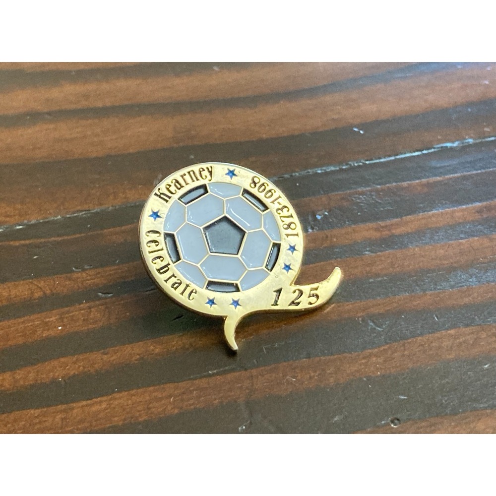 Kearney Celebrate 125 Years 1873 1998 Soccer New Jersey Collector Lapel Pin